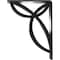 Ekena Millwork Versailles Wrought Iron Bracket, (Triple center brace), Antiqued Pewter 2"W x 5 1/2"D x 8"H BKTM02X05X08TVEAPW - alternate 5